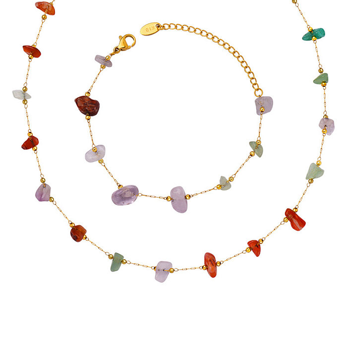 Fashion Colorful Titanium Steel Bracelets Necklace