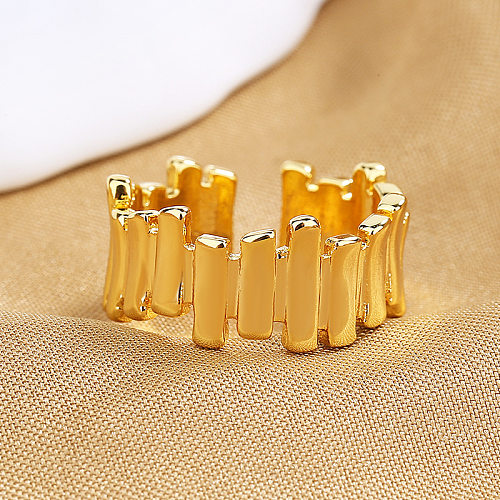 1 Piece Fashion Irregular Copper Plating Open Ring