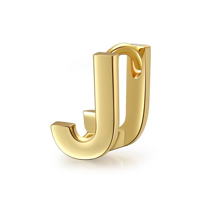 Wholesale Jewelry English Alphabet Copper Fashion Earrings jewelry