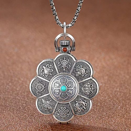 Basic Classic Style Printing Copper Plating Pendant Necklace