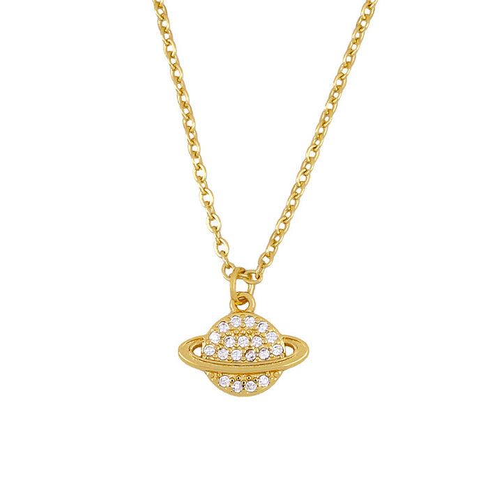 Cross Necklace Korean Planet Diamond Pendant Necklace Yiwu jewelry New Accessories Wholesale
