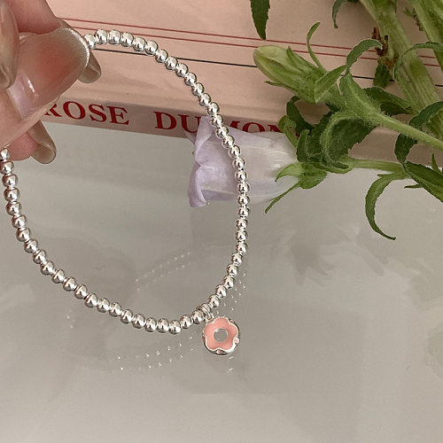 Pulseras de cobre de flores dulces