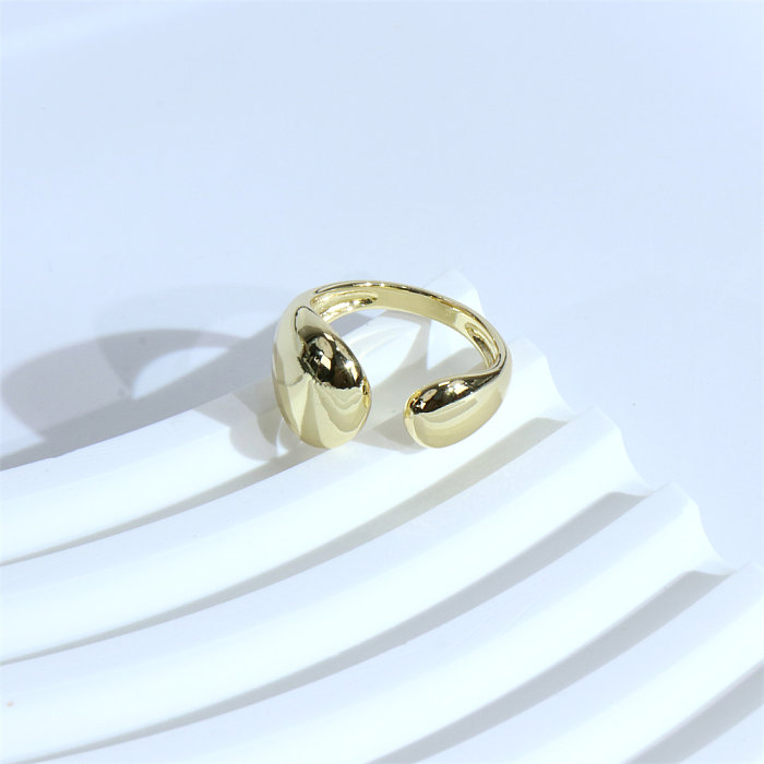 1 Piece Fashion C Shape Copper Plating Open Ring
