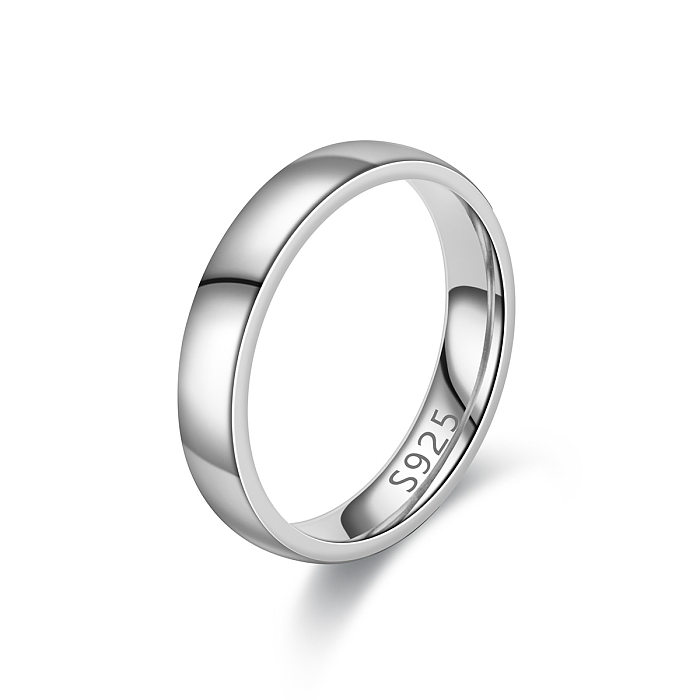 Fashion Simple 18K Gold Titanium Steel Ring
