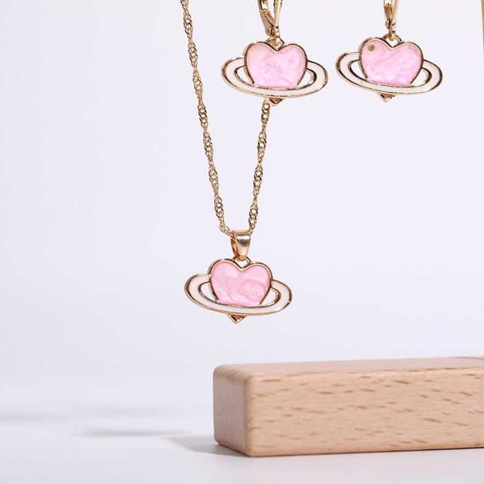 Fashion Planet Copper Plating Gold Plated Pendant Necklace