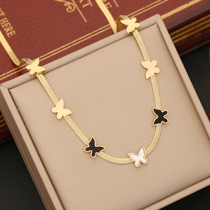 IG Style Animal Butterfly Stainless Steel Bracelets Earrings Necklace