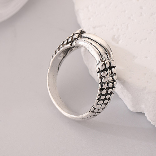 Cool Style Korean Style Solid Color Stainless Steel Open Rings