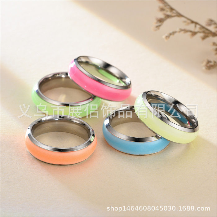 Anéis de aço inoxidável em forma de U da moda Anéis de aço inoxidável