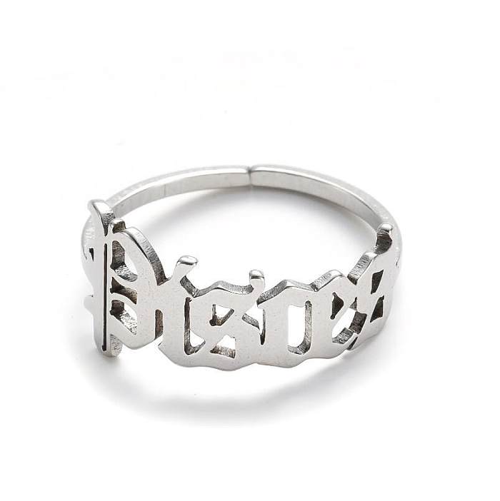 Women'S Fashion Constellation Stainless Steel No Inlaid Stainless Steel Rings