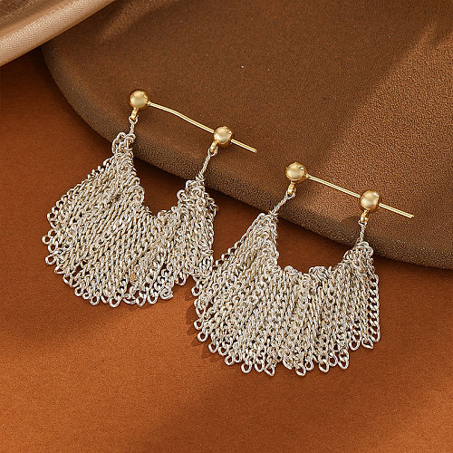 1 Pair IG Style Chain Copper Drop Earrings