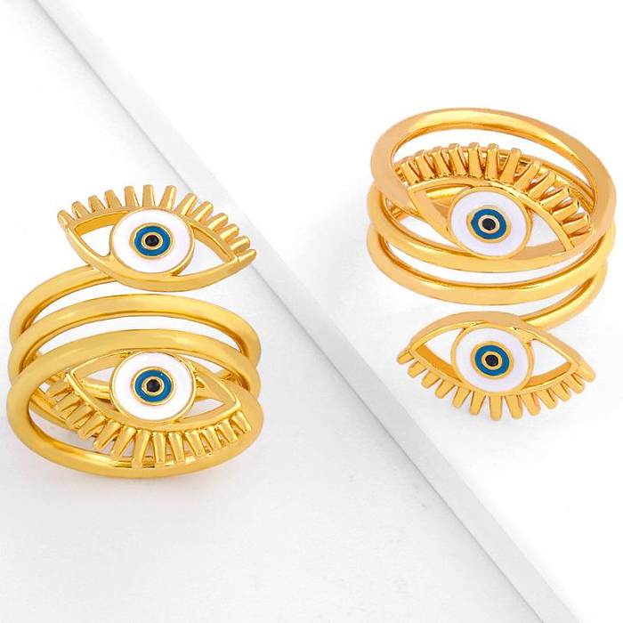 Eye Opening Drip Ring Three-ring Female Hip Hop Ring