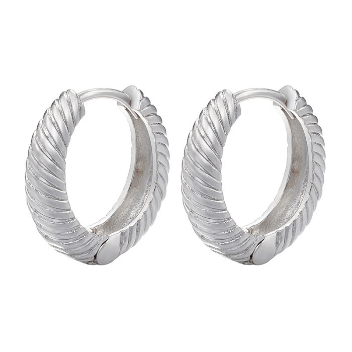 Fashion Geometric Brass Plating Earrings 1 Pair
