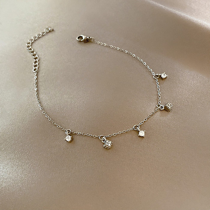 Fashion Heart Shape Copper Pearl Inlay Artificial Gemstones Bracelets 1 Piece