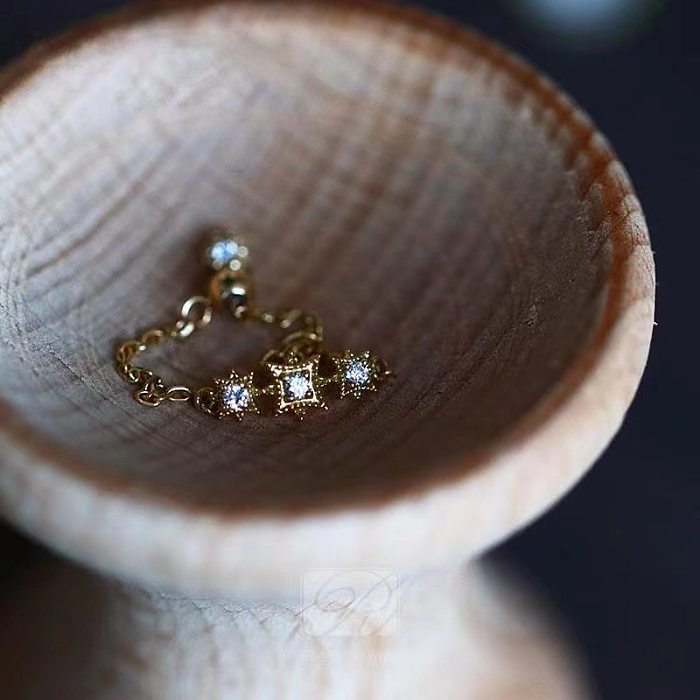 Anéis abertos de diamante artificial do embutimento básico do chapeamento de cobre do quadrado do personagem de banda desenhada