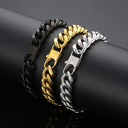 Collier de bracelets géométriques en acier inoxydable de style simple