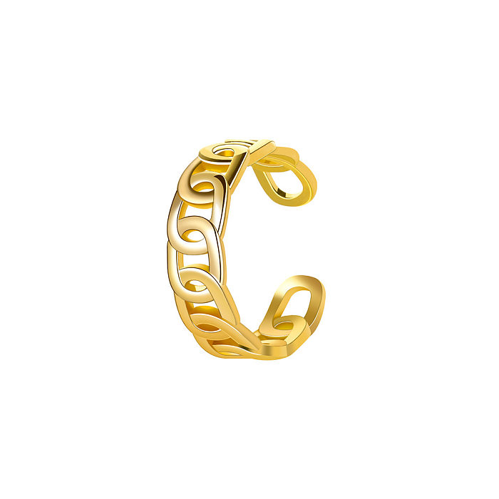 Bijoux en forme de C creux, perle en cuivre incrusté de Zircon, Clip d'oreille, vente en gros