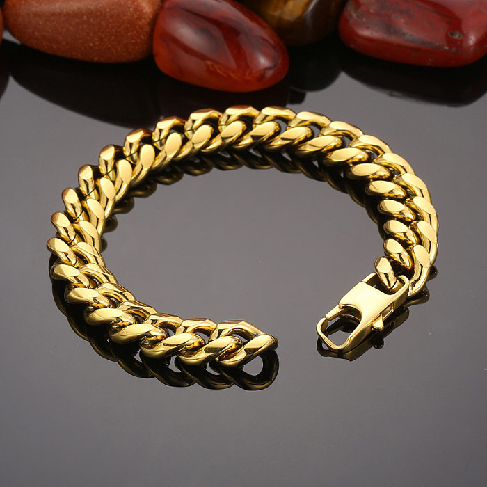 Colar de pulseiras geométricas de aço inoxidável de estilo simples