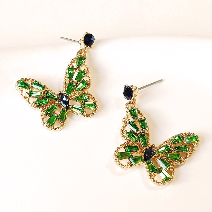 1 Pair Classic Style Butterfly Copper Drop Earrings