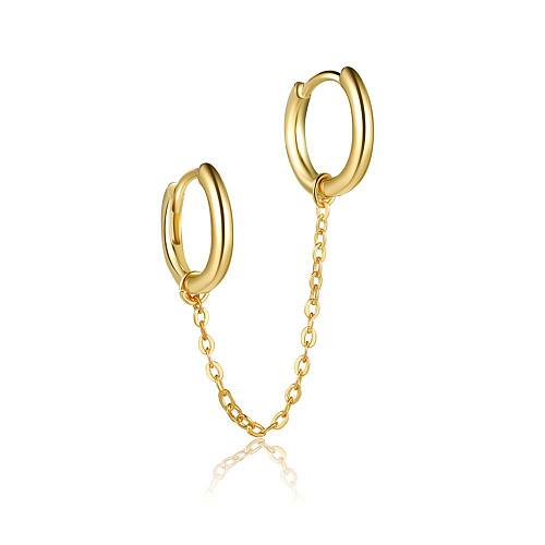 Simple Chain Glossy Single Earrings Wholesale Jewelry jewelry