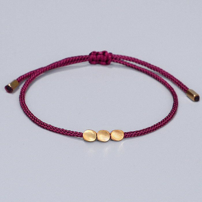 1 Piece Original Design Geometric Copper Knitting Bracelets