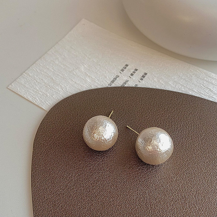 1 par de brincos de orelha banhados a ouro de cobre com revestimento geométrico de estilo moderno