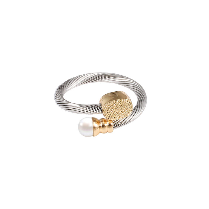 Moda círculo incrustação de aço inoxidável pedras preciosas artificiais anéis pulseiras brincos 1 peça 1 par