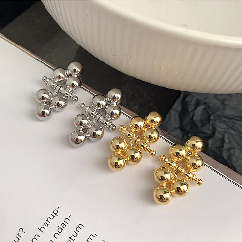 1 Pair Modern Style Geometric Plating Copper Drop Earrings