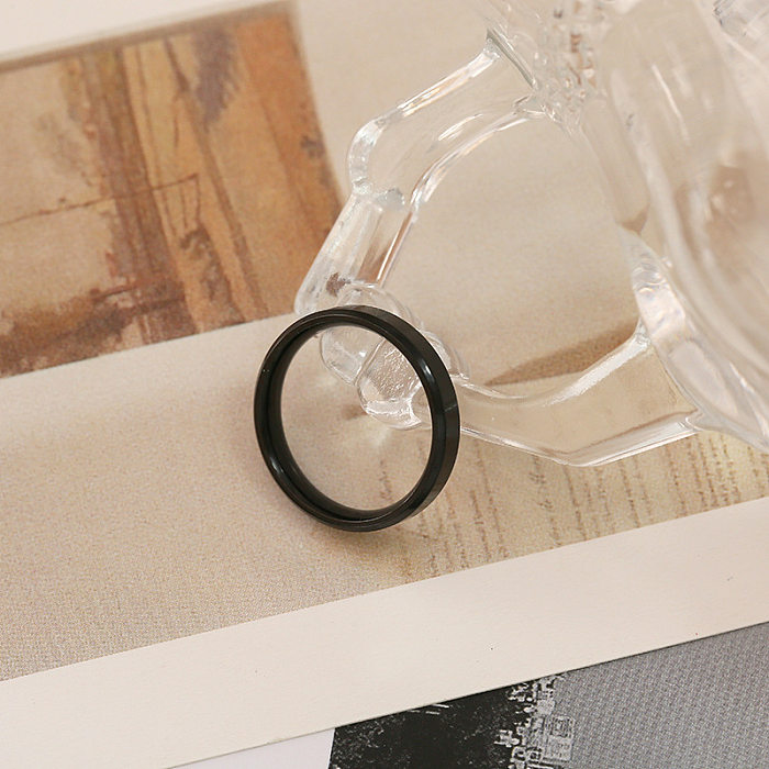 Wholesale Simple Style Rhombus Stainless Steel Rings