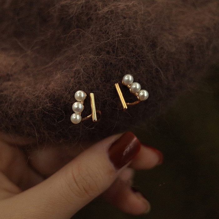 1 par estilo simples forma de coração chapeamento incrustação de cobre pedras preciosas artificiais brincos de orelha