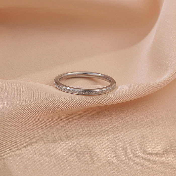 Anéis redondos de chapeamento de aço inoxidável estilo simples casual