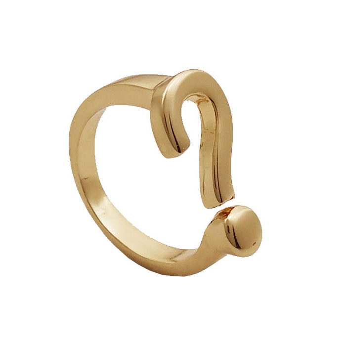 Streetwear Symbol Copper Open Ring