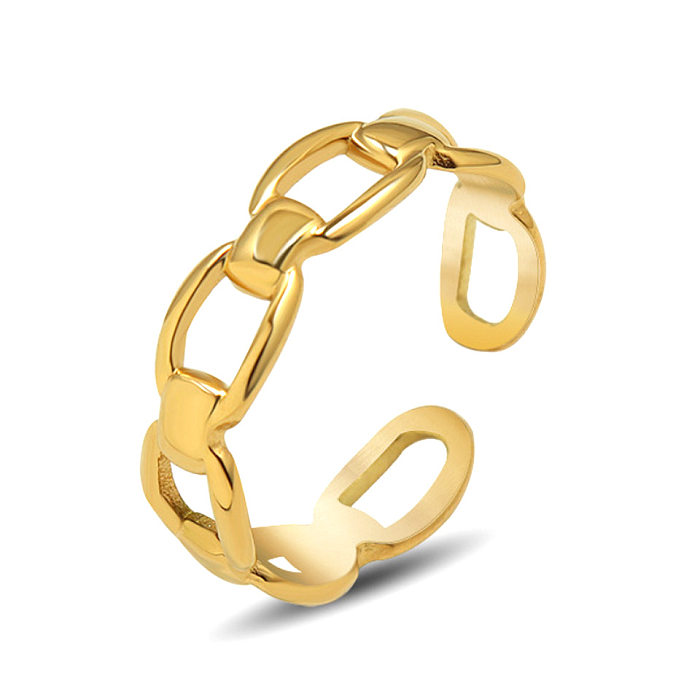 Anéis de aço titânio em formato de coração de estilo simples a granel