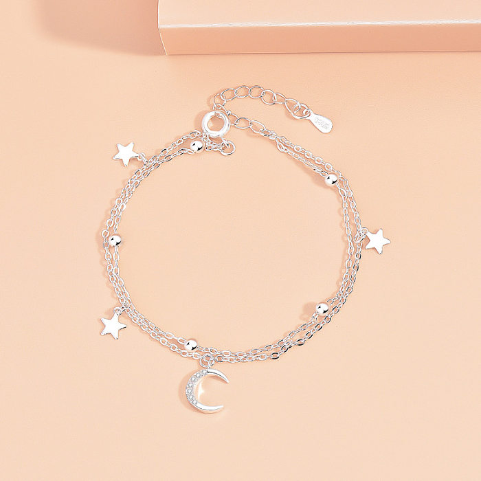 Simple Style Geometric Heart Shape Copper Plating Bracelets 1 Piece