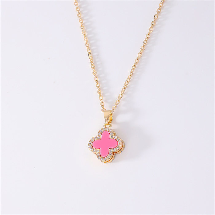 Simple Style Geometric Copper Pendant Necklace