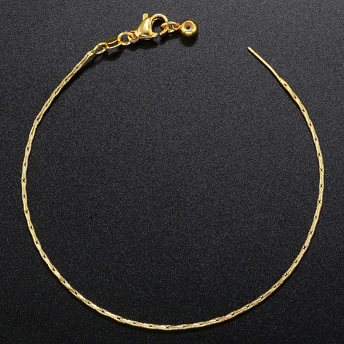 Simple Style Geometric Copper Gold Plated Necklace