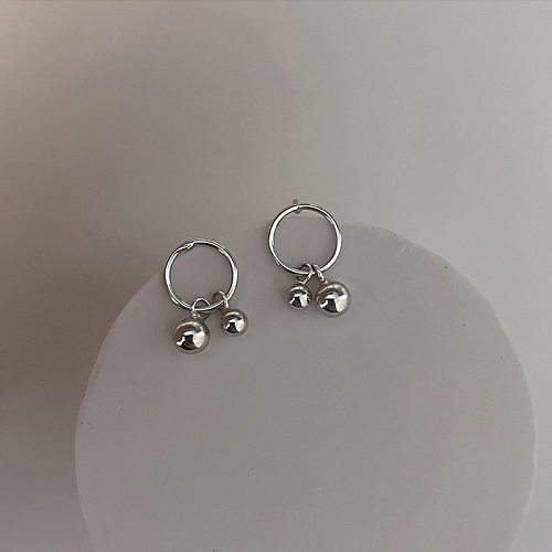 1 Paar schlichte geometrische Ohrringe mit Kupferbeschichtung