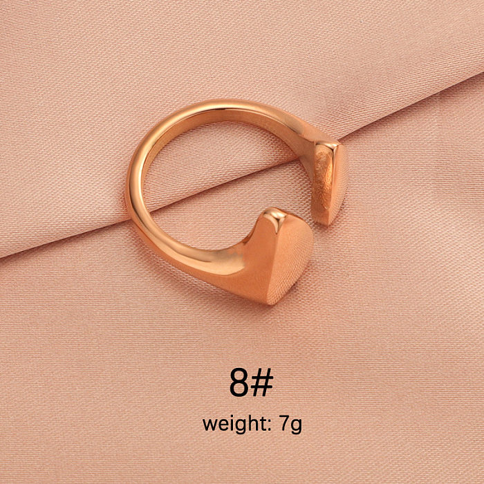 IG Style Irregular Round Square Stainless Steel Plating Rings