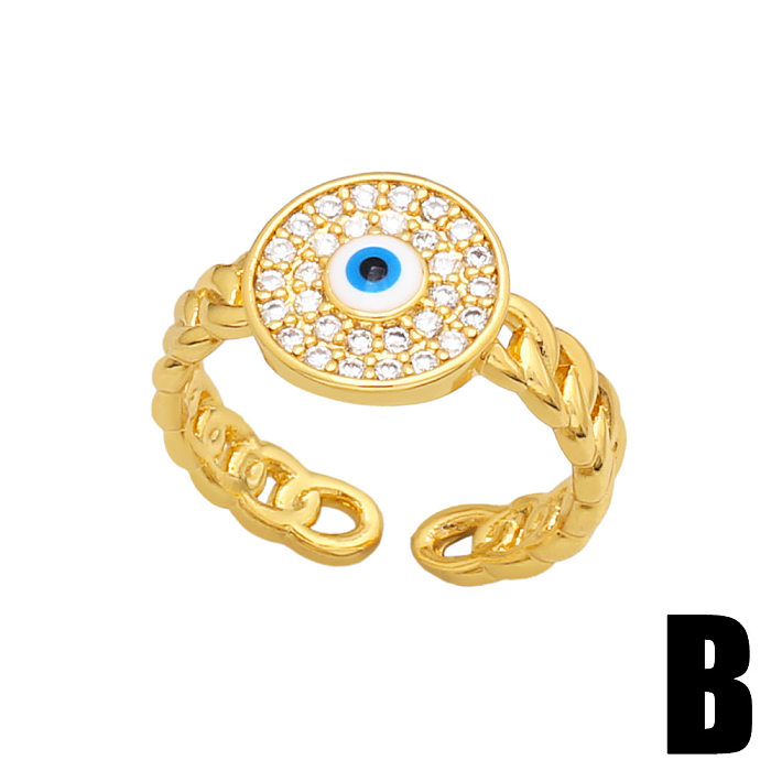 Fashion New Devil's Eye Shaped Open Ring Jewelry Wholesale