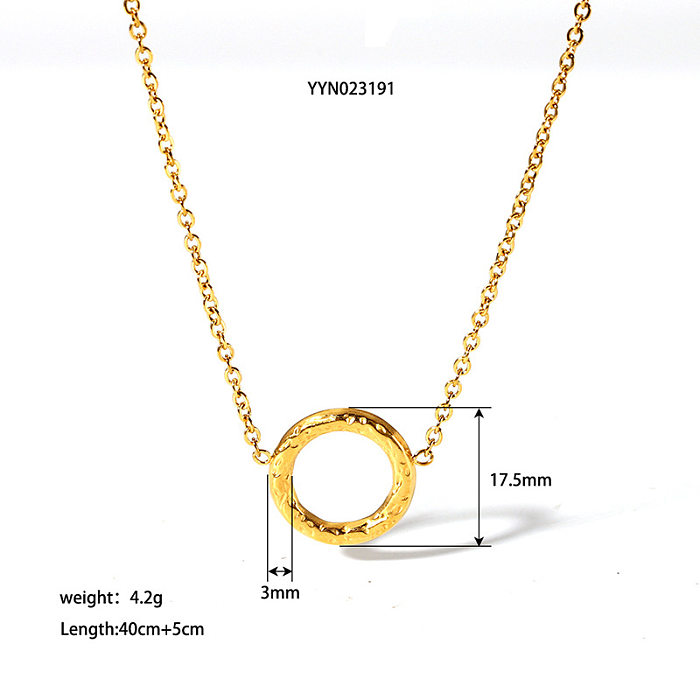 Geometrische Retro-moderne Art-Edelstahl-Titanstahl-Armband-Ohrring-Halskette