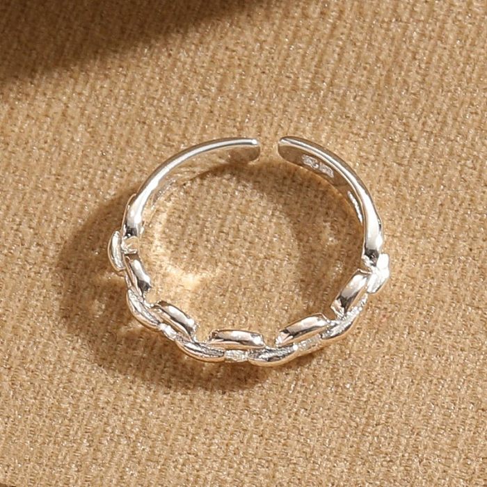 Vintage Style Simple Style Smiley Face Daisy Copper Plating Open Ring