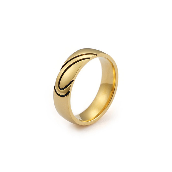 Koreanischer herzförmiger Ring aus Edelstahl, kreativer Ring im Großhandel