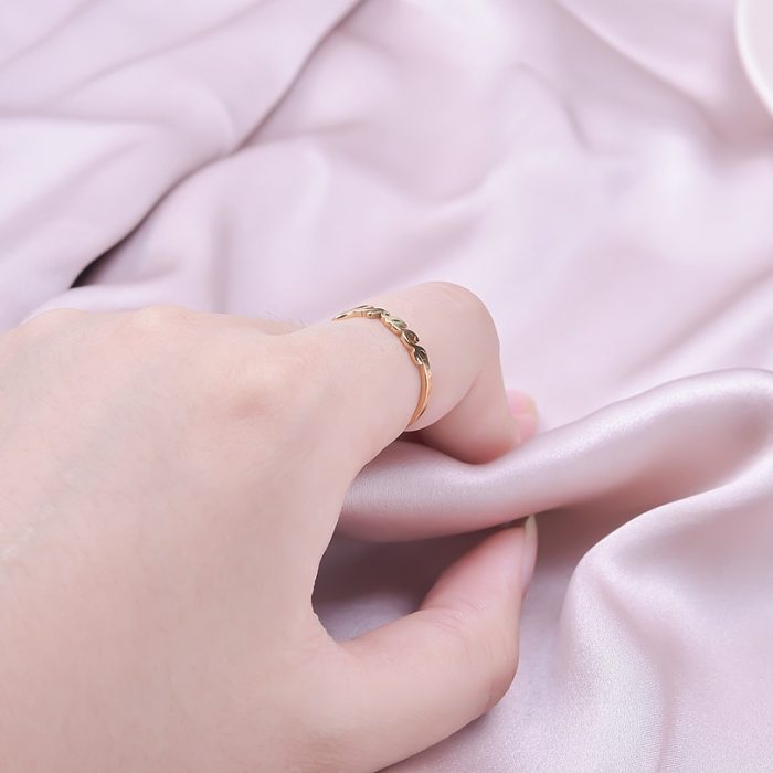 Wholesale Simple Style Letter Stainless Steel Open Rings
