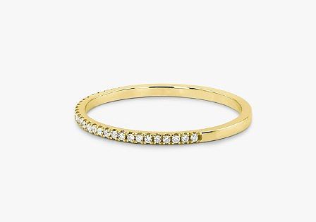 Elegant Round Brass Inlay Artificial Diamond Rings