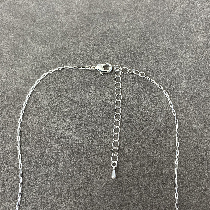 Japanische und koreanische Special-Interest-Design-Perlen-Herz-Anhänger-Halskette für Damen, einfache, anmutige All-Match-kalte, hochwertige Schlüsselbeinkette