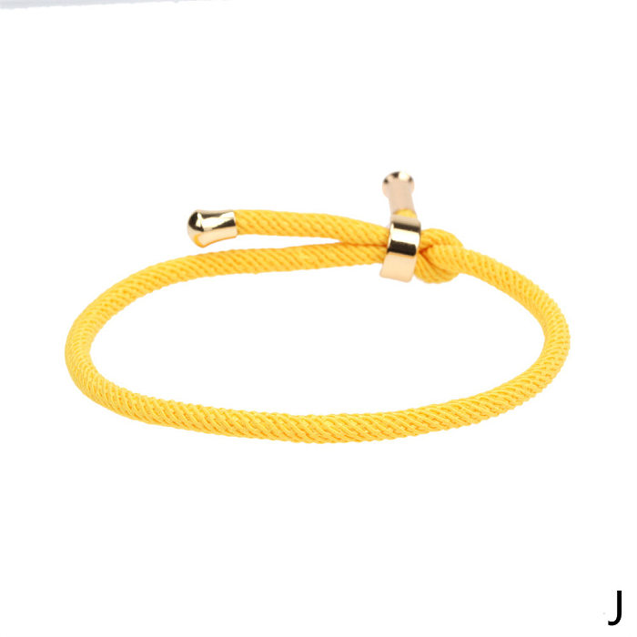 Neues einfaches Seil-Paar-geöffnetes verstellbares Schnalle-Kupfer-Armband-Schmucksache-Großhandel
