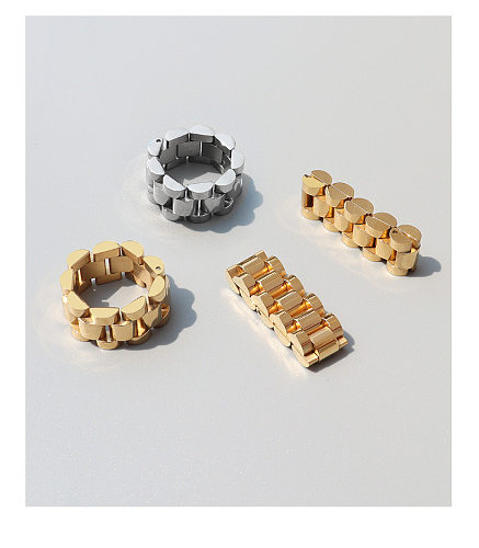 Europeu e americano exagerado laoliga textura indústria pesada combinação artesanal titânio anel de aço all-match anel índice dedo anel ornamento a184