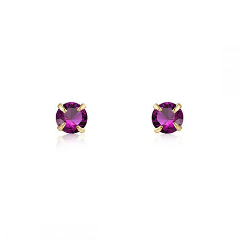 Simple Style Leaf Square Water Droplets Copper Ear Studs Plating Inlay Zircon Copper Earrings