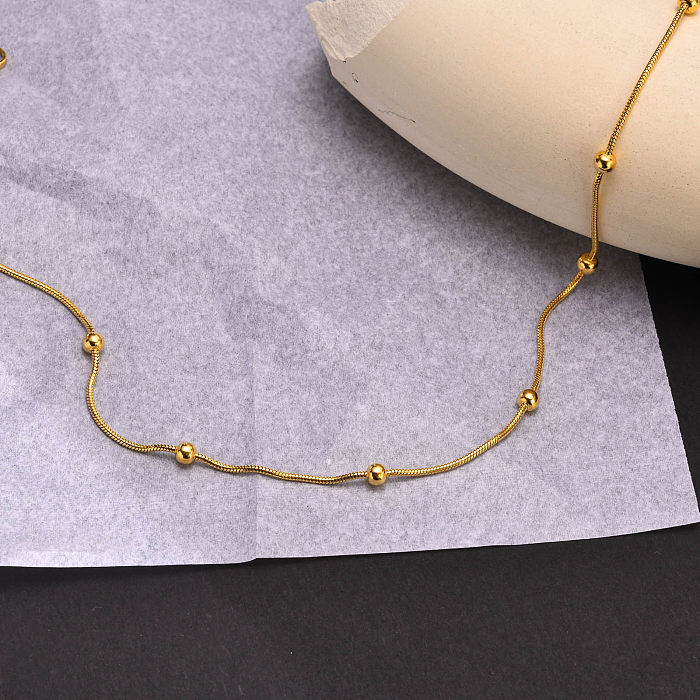 Simple Style Geometric Titanium Steel Plating Women'S Bracelets