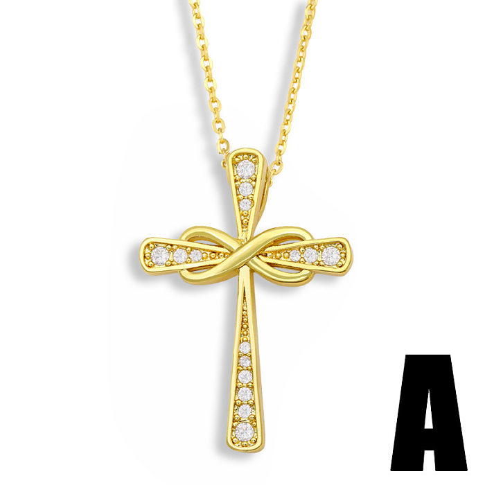 Fashion Heart-shaped Cross Necklace