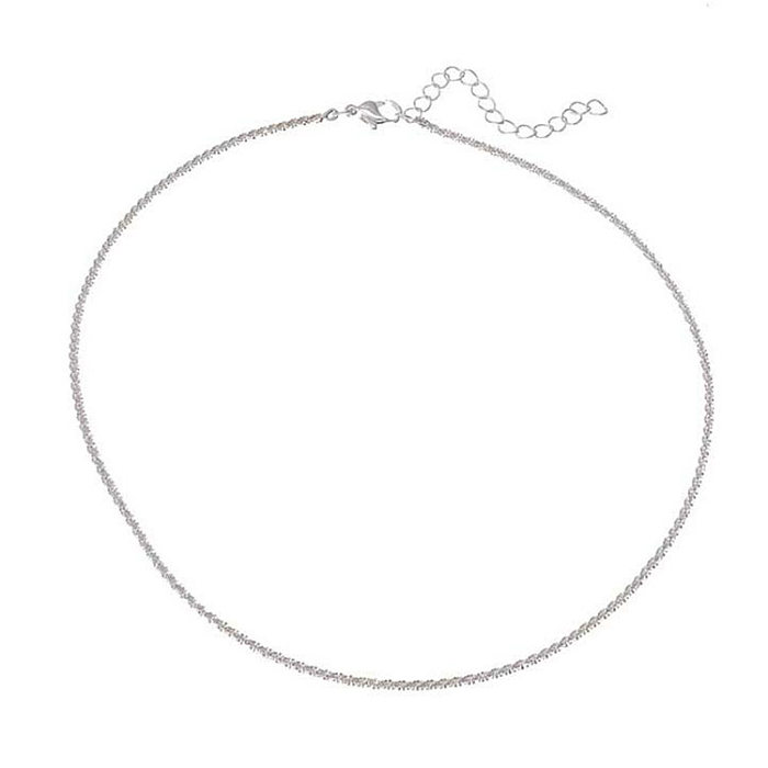 Basic Modern Style Geometric Titanium Steel Copper Plating Bracelets Necklace